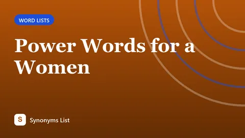 Power Words for a Women