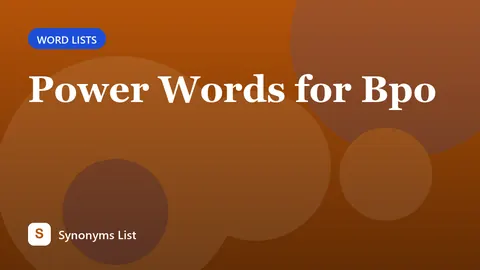 Power Words for Bpo