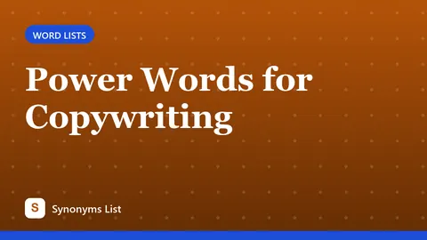 Power Words for Copywriting