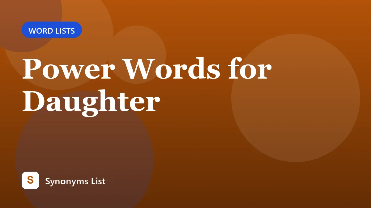 Power Words for Daughter