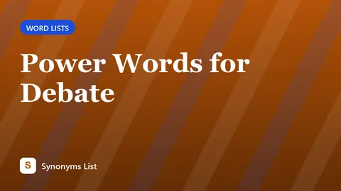 Power Words for Debate
