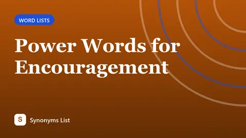 Power Words for Encouragement