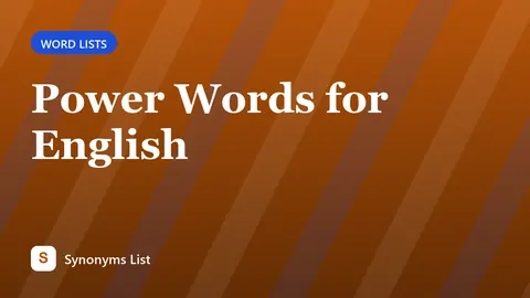 Power Words for English