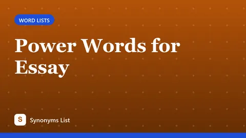 Power Words for Essay