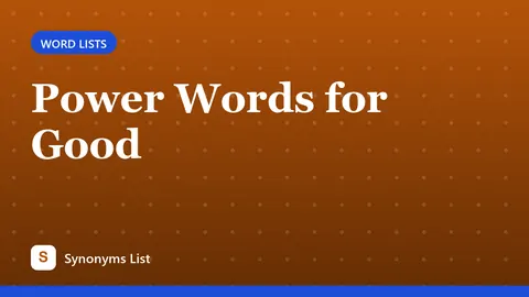 Power Words for Good