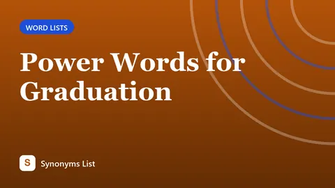 Power Words for Graduation