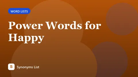 Power Words for Happy