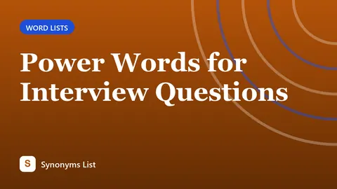 Power Words for Interview Questions