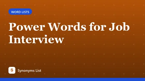 Power Words for Job Interview