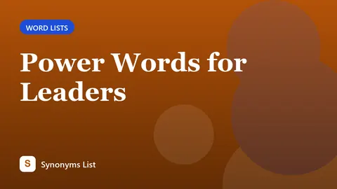 Power Words for Leaders