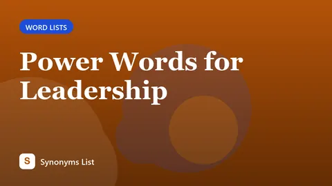Power Words for Leadership