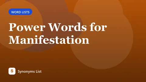 Power Words for Manifestation