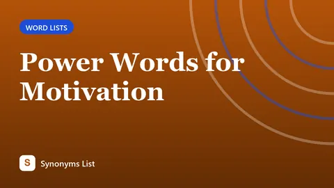 Power Words for Motivation