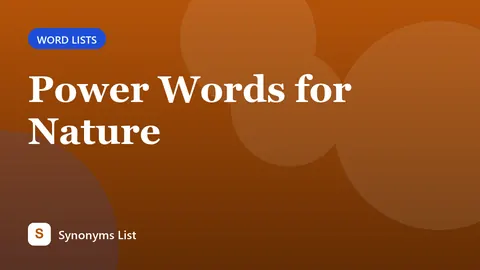 Power Words for Nature