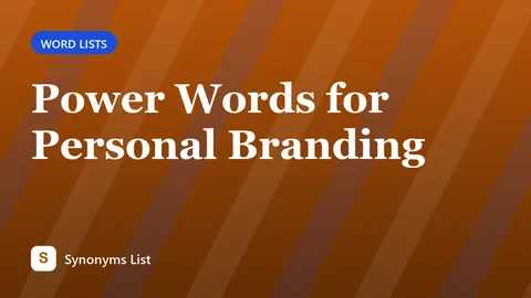 Power Words for Personal Branding