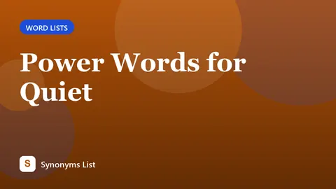Power Words for Quiet