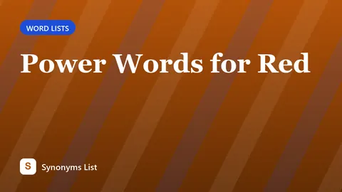 Power Words for Red