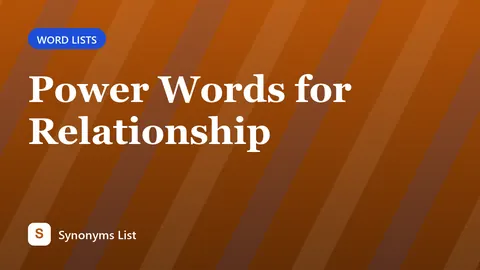 Power Words for Relationship