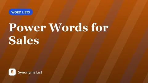 Power Words for Sales