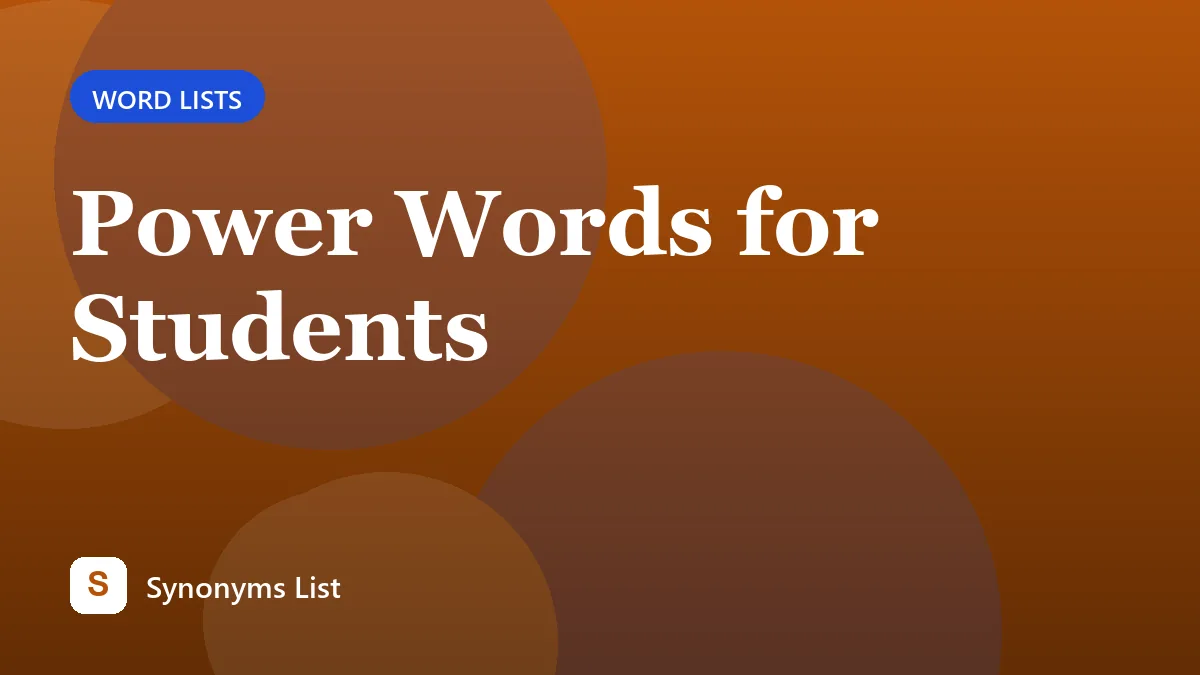 Power Words for Students
