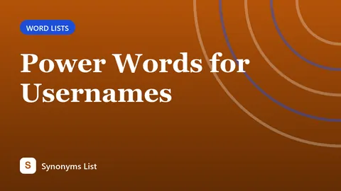 Power Words for Usernames