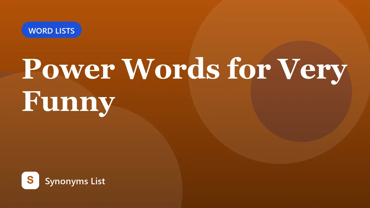 Power Words for Very Funny