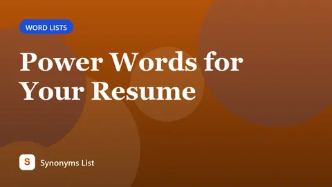 Power Words for Your Resume
