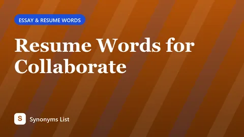 Resume Words for Collaborate