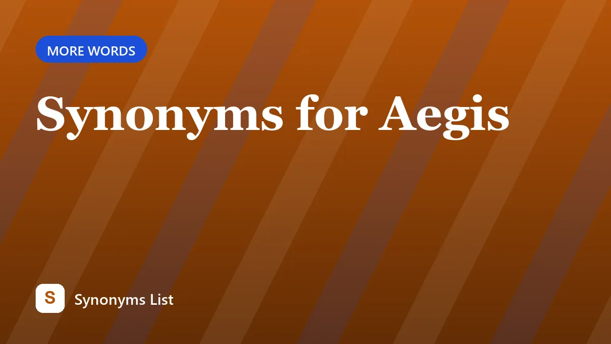 Synonyms for Aegis