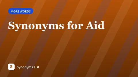 Synonyms for Aid