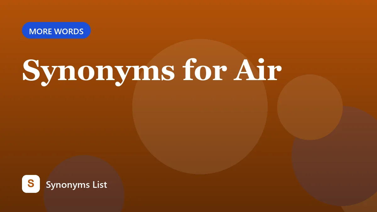 Synonyms for Air