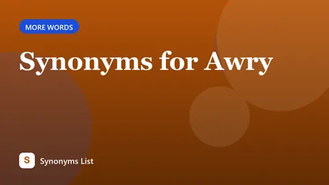 Synonyms for Awry