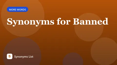 Synonyms for Banned