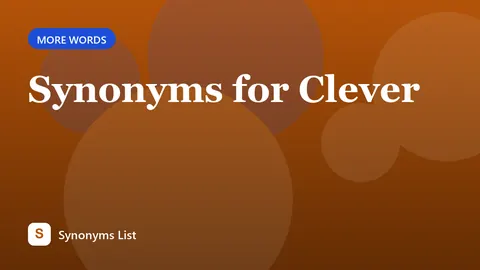 Synonyms for Clever