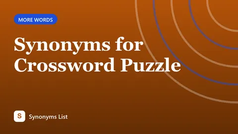 Synonyms for Crossword Puzzle