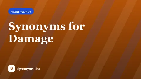 Synonyms for Damage