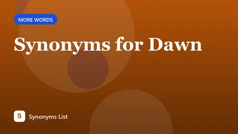 Synonyms for Dawn