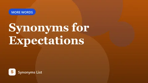 Synonyms for Expectations