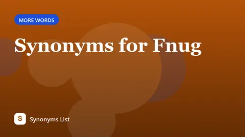 Synonyms for Fnug