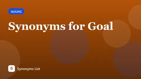 Synonyms for Goal