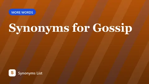 Synonyms for Gossip