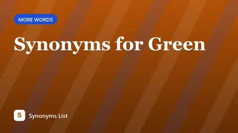 Synonyms for Green