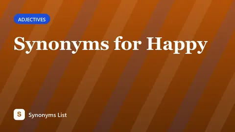 Synonyms for Happy