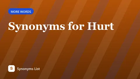 Synonyms for Hurt