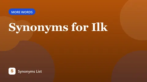Synonyms for Ilk