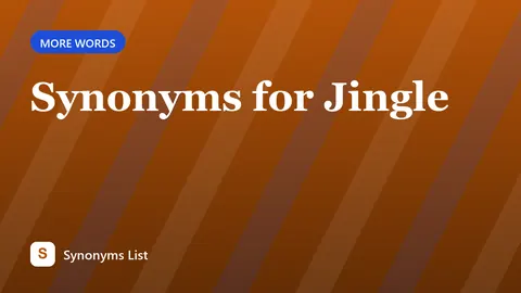Synonyms for Jingle