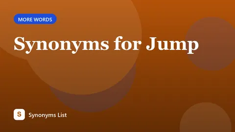 Synonyms for Jump