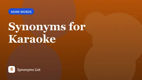 Synonyms for Karaoke