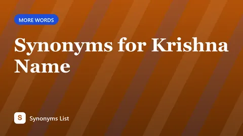 Synonyms for Krishna Name