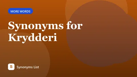 Synonyms for Krydderi